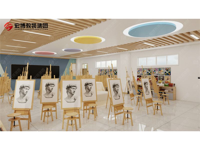 美術(shù)畫架教室